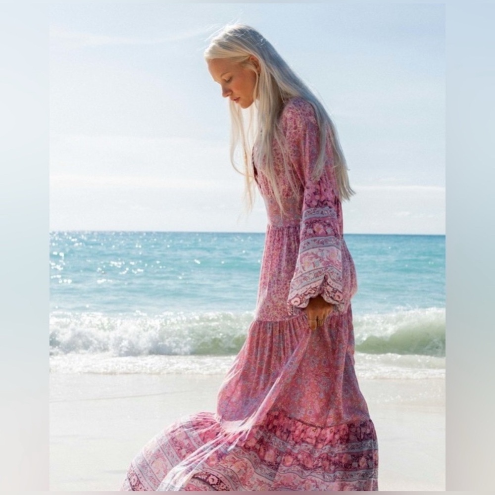 Billabong Pink Floral Maxi Dress